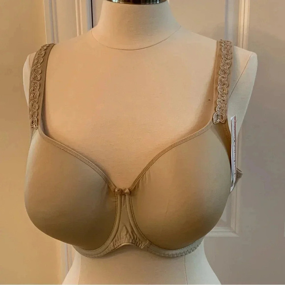 Fitfully Yours 44G Zora Moulded Bra B1212 Fawn New NWT PADDED Underwire Beige - Picture 2 of 12